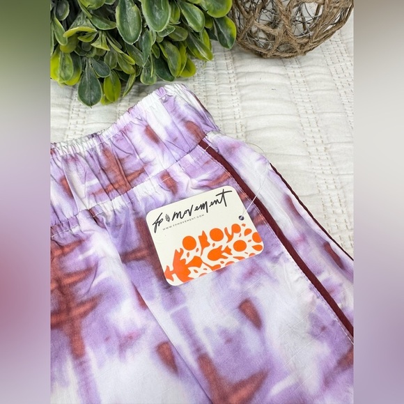 Free People FP Movement Printed Varsity Blues Short in Sand Storm Combo Size M - Picture 11 of 12